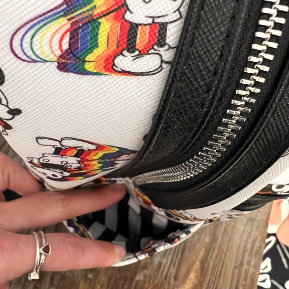 Disney Loungefly Mickey Pride Backpack - Picture 4 of 12